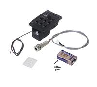 Tiuimk Sistema de preamplificador integrado Pickups 201 con pastilla y sintonizador integrado, tamaño pequeño, fácil instalación, pantalla LED