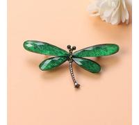 TIVAS Broche de libélula de Cristal de Color, Broche de Insecto para Mujer, Pin, Vestido, Abrigo, Accesorios, Regalo de joyería