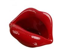 TIVAS Cenicero de Dibujos Animados Lindo Labios Cenicero de cerámica Maceta para Flores Creativa Boca hogar Mini Enviar Regalo de Novio