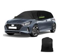 tivekeo Cubierta Impermeable Reemplazar para Hyundai i20 2008-2025, Medio Garaje Lona para Coche Cubierta a Prueba Viento para Todo Tipo de Clima, Resistente a los Rayos UV
