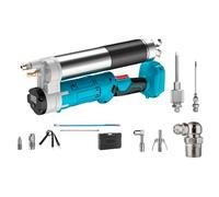 tivekeo Pistola de engrase con batería - Motor sin escobillas de 600 W, 12000 psi, caudal de 170 g/min, control de velocidad de 3 niveles, compatible con batería Makita, para cartuchos de 400 ml y