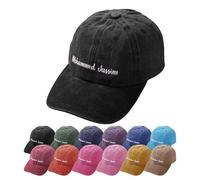 Tivhelrf Nombre Personalizado Baseballmütze - Chapeau de Papa à profil Bas 100% Baumwolle, con una Estructura integrada para los Hombres y Las Mujeres (Schwarz)