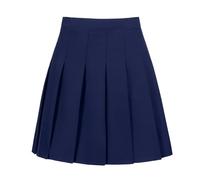 Tivifox Falda plisada para mujer y niñas, falda de tenis de cintura alta, falda escolar en A con shorts, uniforme escolar, falda atlética para golf con shorts, 2T-4XL, Azul marino, XXXXL
