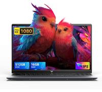 Tivique Ordenador Portátil 15,6" FHD - Procesador Intel Alder Lake-N95 (hasta 3.4GHz), 16GB RAM DDR4, 512GB SSD, WiFi 5, Bluetooth 5.0, Batería de 5000mAh - Ideal para Oficina y Estudios