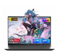 Tivique Ordenador Portátil 16 Pulgadas, Pantalla FHD 1920×1200, Ryzen 4300U hasta 3.7 GHz (Supera 3500U/3200U/N150/N95), 16GB DDR4 RAM, 512GB SSD Ampliable hasta 2TB, Larga Duración de Batería