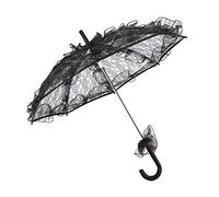 Tivkzuni Black Lace Parasol | Wedding/Party Photography Prop