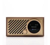 Tivoli Audio Model One - Radio FM digital (Wi-Fi y Bluetooth, generación 3), color nogal y dorado