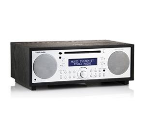 Tivoli Audio Music System BT Sistema Hi-Fi todo en uno AM / FM con Bluetooth para transmisión inalámbrica (Fresno Negro / Plata)
