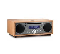 Tivoli Audio Music System+ Sistema Hi-Fi todo en uno FM/DAB/DAB+ con Bluetooth para transmisión inalámbrica (Cereza/Topo Metálico)