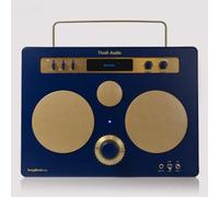 Tivoli Audio Songbook MAX, Premium Bluetooth Sound System with FM, 1/4" Auxiliary Input and Built-in Preamp (Azul/Dorado)