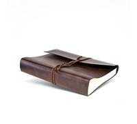 Tivoli Magnum - Álbum de fotos de piel reciclada, hecho a mano, estilo italiano clásico, incluye caja de regalo, tamaño A4 (23 x 30 cm), color marrón