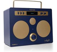 Tivoli SongBook Max azul/oro - Altavoz Bluetooth portátil, Resistente a salpicaduras de agua