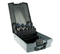 TIVOLY 10366370001 - Juego de 6 fresas de nogal HSS Cobalt Tialn, contiene Ø6,3/8,3/10,4/12,4/16,5/20,5 mm