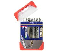 Tivoly 11457070001 - Juego de brocas de metal (10 unidades, HSS, cortado afilado, afilado, 1 a 10 mm)