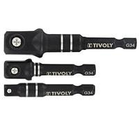 TIVOLY 11591120008 - Juego de 3 puertas de impacto de 1/4" 3/8" 1/2"