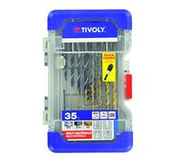 Tivoly 11901170049 Brocas Hexa, Gris, Juego de 35 Piezas