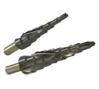 TIVOLY - Caja de brocas cónicas estancadas XL HSS - Alto rendimiento - Ø5 mm a Ø16 mm & Ø8 mm a Ø22 mm - Mecanizado de los metales más duros como el acero y el acero inoxidable