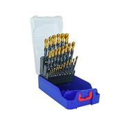 TIVOLY - Caja de Brocas de Metales de Alto Rendimiento - Para Perforar Metales, Cobre, Aluminio, Hierro Fundido, Acero Inoxidable - 25 Brocas HSS Ø 1 a 13 mm