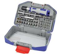 Tivoly - Estuche de equipamiento de atornillado 46 piezas multiuso - 22 puntas de precisión de 4 mm + 19 puntas de torsión de 6,35 mm + accesorios y asas de atornillado