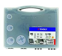 TIVOLY GROUP - Maletín con 8 sierras de campana, bimetal, diámetro 22 y 68 mm, TIVOLY-XT50527052700
