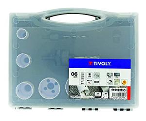 TIVOLY GROUP - Maletín con 8 sierras de campana, bimetal, diámetro 22 y 68 mm, TIVOLY-XT50527052700