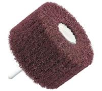 TIVOLY - Rueda abrasiva de espuma para taladro Ø80 mm - Nylon extruido + granos de corindón - grano 80 - Limpieza y decapado todos los soportes madera y metal