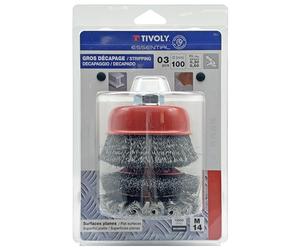 Tivoly XT20252580208 3 M14 - Juego de cepillos para amoladora