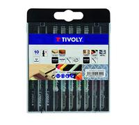 TIVOLY XT50572004300 - Estuche mixto 10 hojas Madera blanda y aglomerado: 4 hojas de corte A B C D/Plástico: 2 hojas corte A D/Estanterías: 2 hojas corte A D/Chapa Metal: 2 hojas corte A D