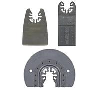 Tivoly XT512720001 - Juego de 3 hojas oscilantes para renovación de suelos, hoja de sierra segmentada bimett cob8% Ø87mm Hoja de inmersión bimetálica coba8% 34mm espátula rígida 52mm