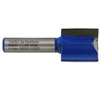 Tivoly XT60642067841 - Fresas de corte recto (2 filos rectificados con diamante, diámetro de 18 mm