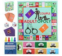 TIVUNORON Adult Opoly Juego de Mesa para Adultos, Couples Adultopoly Date Night Game, Pequeños Juegos de Amor para Calentar Las Relaciones