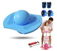 tiwuuyo Pogo Pelota de salto para niños y adultos, pelota de salto con barra y rodilleras gratis, pelota de equilibrio para exteriores, barra de salto antideslizante hasta 300 kg, juguete de fitness