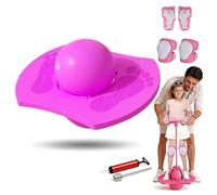 tiwuuyo Pogo Pelota de salto para niños y adultos, pelota de salto con barra y rodilleras gratis, pelota de equilibrio para exteriores, barra de salto antideslizante hasta 300 kg, juguete de fitness