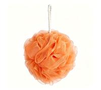 Tixexo Esponja de baño suave para limpieza de espuma grande, color naranja