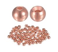 TIXIPEM Cuentas de tungsteno de 2,8 mm de diámetro para atar moscas [100 piezas] - Bola de cabeza ranurada para aparejos de manualidades y pesca - [#12-14 - tono cobre] se hunde más profundo y rápido