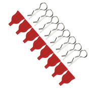 Tixiyu 1/10 Modelo Coche Universal Fijo Silicona RC Clip Pin Almohadillas para TRX4/SCX10/CC01 1/10 Coche Deportivo (Rojo)