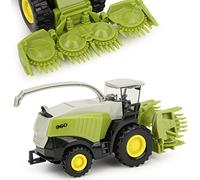 Tixiyu 1/42 juguete de cosechadora en miniatura de aleación y plástico, modelo de vehículo, juguete educativo para coche de granja (verde)