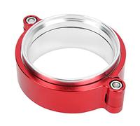 Tixiyu Abrazadera de admisión turbo duradera de aleación de aluminio con banda en V para tubos intercooler de 3 pulgadas, color rojo automotriz, 1 unidad para aplicaciones de carreras