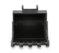 Tixiyu Accesorio de cubo de metal RC rendimiento estable para coche de ingeniería de excavadora RC 1580, instalación conveniente para mayores de 8 años, 1 cubo