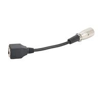Tixiyu Cable de Extensión de Conector de Red XLR Macho a RJ45, Transmisión de Señal Estable Flexible para Equipos Mezcladores de 5,9 Pulgadas