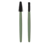 Tixiyu Caja a Prueba de Polvo de Silicona Ligera del de Cepillo de Pestañas Reutilizable para el Hogar o Salones de Belleza (Verde)