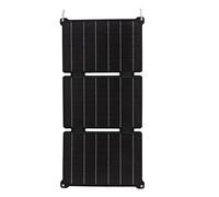 Tixiyu Cargador de Panel Solar Plegable de 21W para Teléfono Móvil, Doble USB, Salida CC, Resistente Al Agua, IPX6, Portátil, Plegable