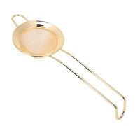 Tixiyu Colador de cóctel de acero inoxidable para accesorios de bar de oro rosa 8,5 x 3,2 pulgadas (dorado)