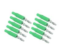 Tixiyu Conector de Ajuste a Presión Macho Tipo Banana Preciso con Fuerte Conectividad para Instrumentos Electrónicos, Equipos Industriales y Más, 10 Juegos de Adaptadores de Conector PA de Latón