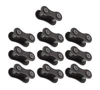 Tixiyu Conector de Cadena de Bicicleta de Acero Duradero, Eslabón Maestro de Cadena 410 para ATV Dirt Bike, 10 Juegos
