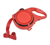 Tixiyu Correa Portátil Ligera Multicolor para Perros Pequeños con Almacenamiento Oculto para Golosinas y Cuenco de Agua, Correa No Retráctil para un Mejor Control, para Amantes de las Mascotas, (Rojo)