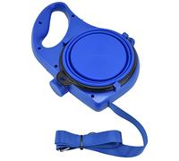 Tixiyu Correa Portátil Ligera Multicolor para Perros Pequeños con Almacenamiento Oculto para Golosinas y Cuenco de Agua, Correa No Retráctil para un Mejor Control, para Amantes de las Mascotas, (Azul)