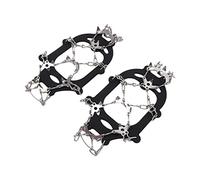 Tixiyu Crampones de Tracción con Pinza de Hielo, Antideslizantes, Cubierta para Zapatos con Puntas de Nieve, para Escalada en Invierno, Puntas de Nieve, Acero Inoxidable, 19 Dientes, Aplicable para