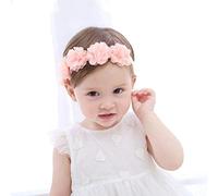 Tixiyu Diademas para bebé Niña, Elegantes Accesorios para Lazos para el Cabello para Niñas Recién Nacidas, Colores Brillantes para Fotos u Ocasiones, 3 Piezas para Edades de 0 a 4 Años (Colores