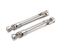 Tixiyu Eje de Transmisión RC Ajustable de Acero Inoxidable para Coche RC 1/10, Potente Fuerza Motriz para, Plateado (2 Piezas) (91mm)